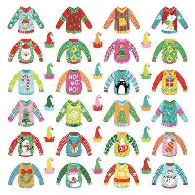 PhotoPlay Tulla & Norbert's Christmas Party Cardstock Die-Cut Sheet - Ugly Sweater